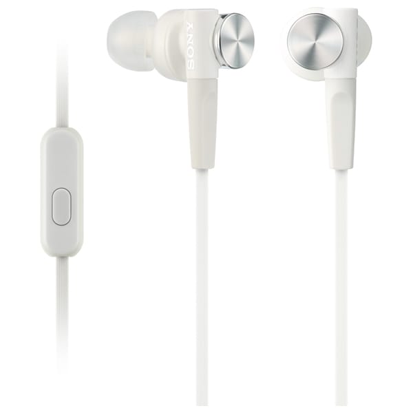 Casti SONY MDR-XB50APW, Cu Fir, In-Ear, Microfon, alb