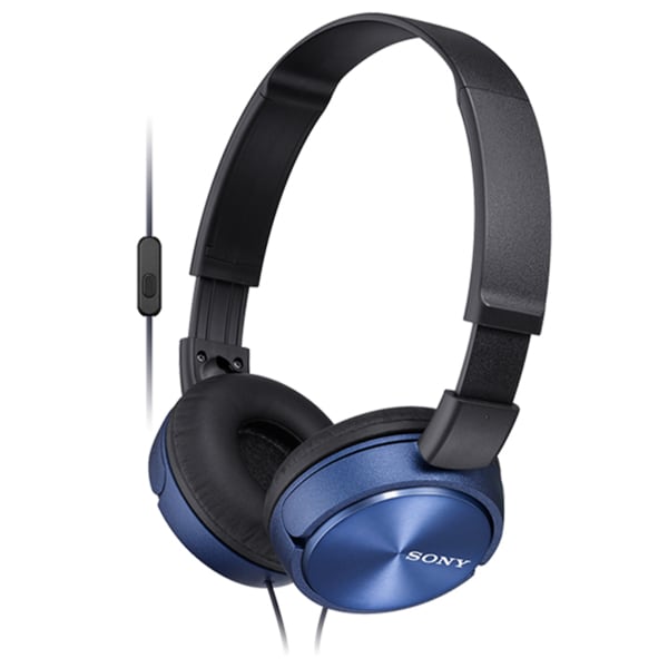 Casti SONY MDR-ZX310APL, Cu Fir, On-Ear, Microfon, albastru