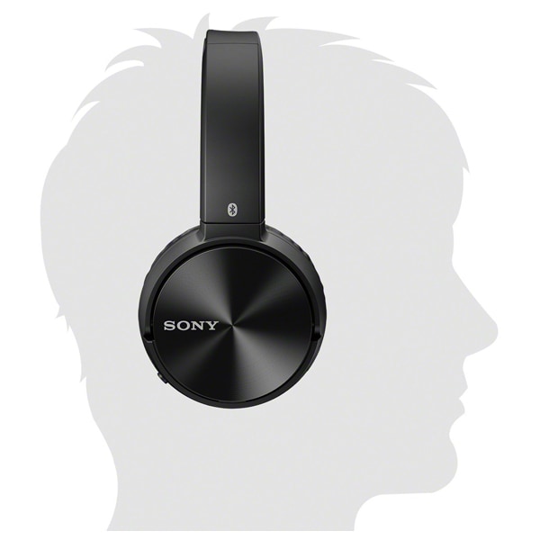 Casti SONY MDR-ZX330BT, Bluetooth, NFC, On-Ear, Microfon, negru