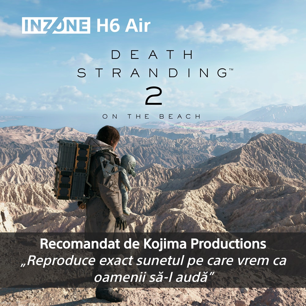Casti Gaming SONY INZONE H6 Air MDR-G600B, 7.1, multiplatforma, 3.5mm, negru