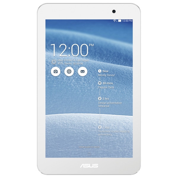Tableta ASUS MeMO Pad 7 (ME176C), Wi-Fi, 7.0", Quad Core Intel Atom Z3745 1.33 GHz (1.86GHz Burst), 8GB, 1GB, Android KitKat 4.0, alb