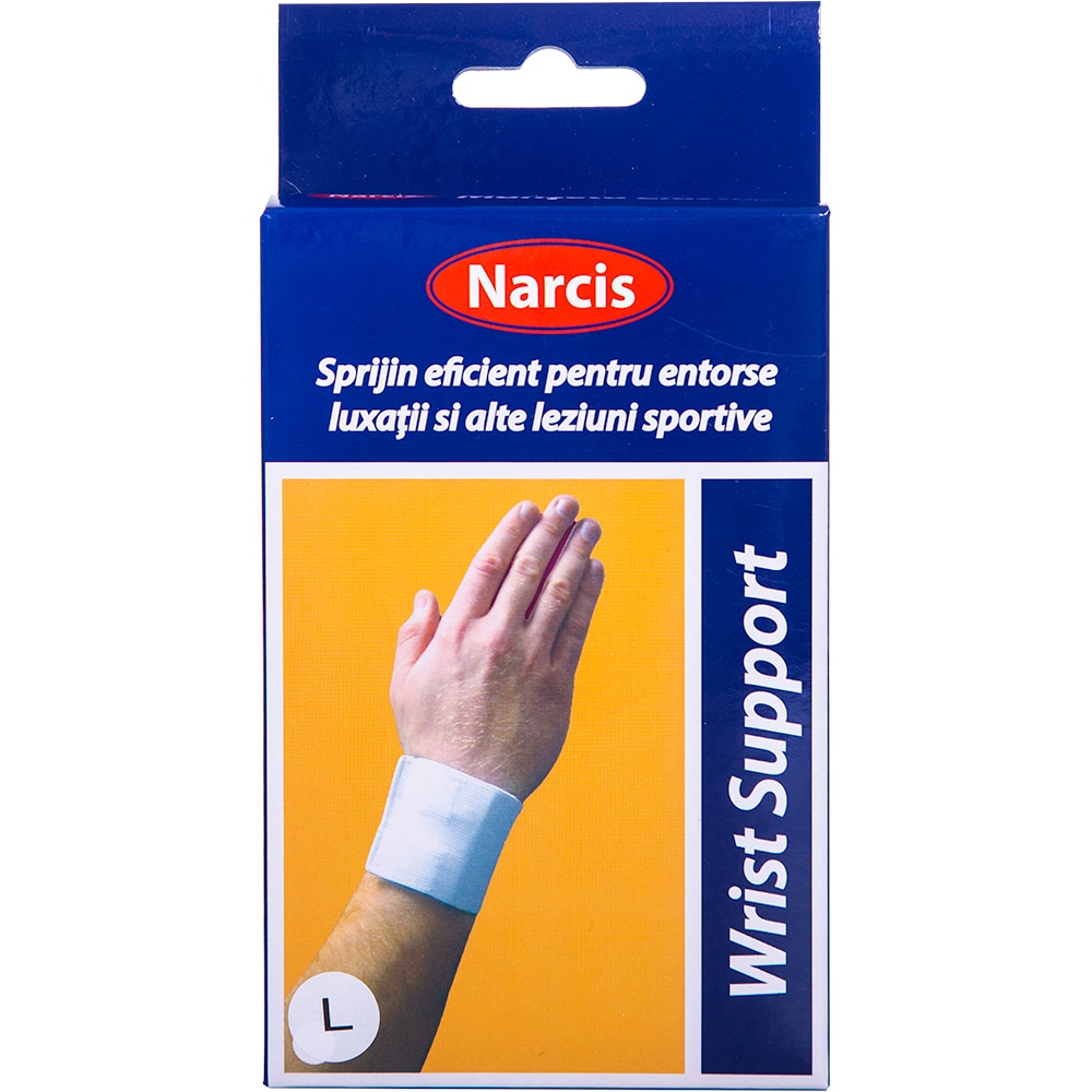 Manseta elastica NARCIS, alb, Marime L