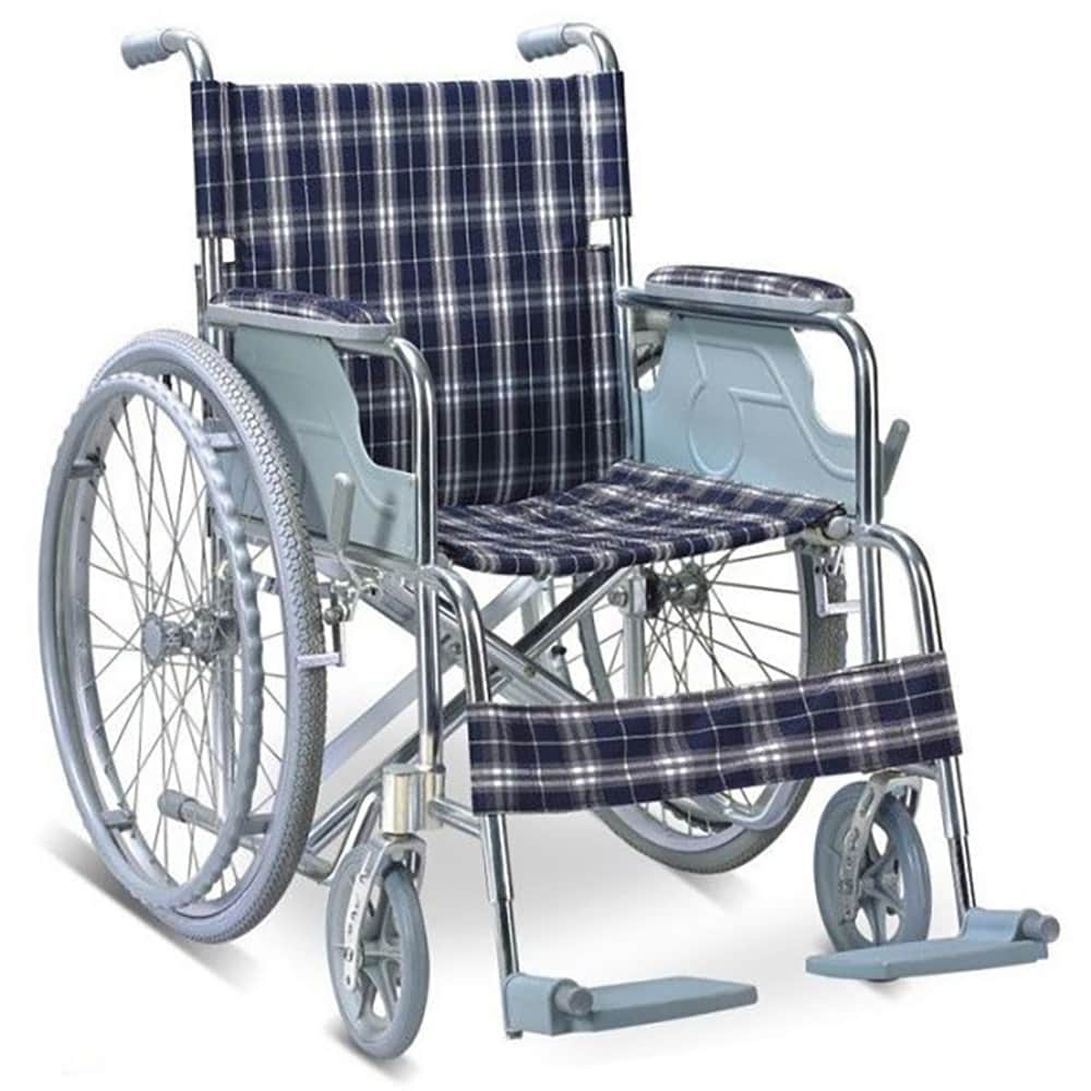 Scaun cu rotile BEST M 864L, sezut 46 cm, greutate suportata 100 kg, material textil, multicolor