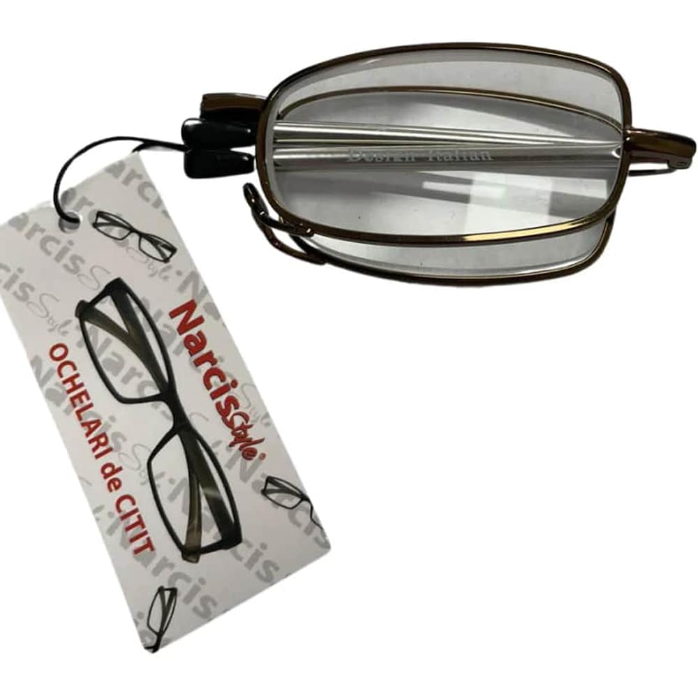 Ochelari de citit clasici pliabili cu husa Narcis Style, 2.50+