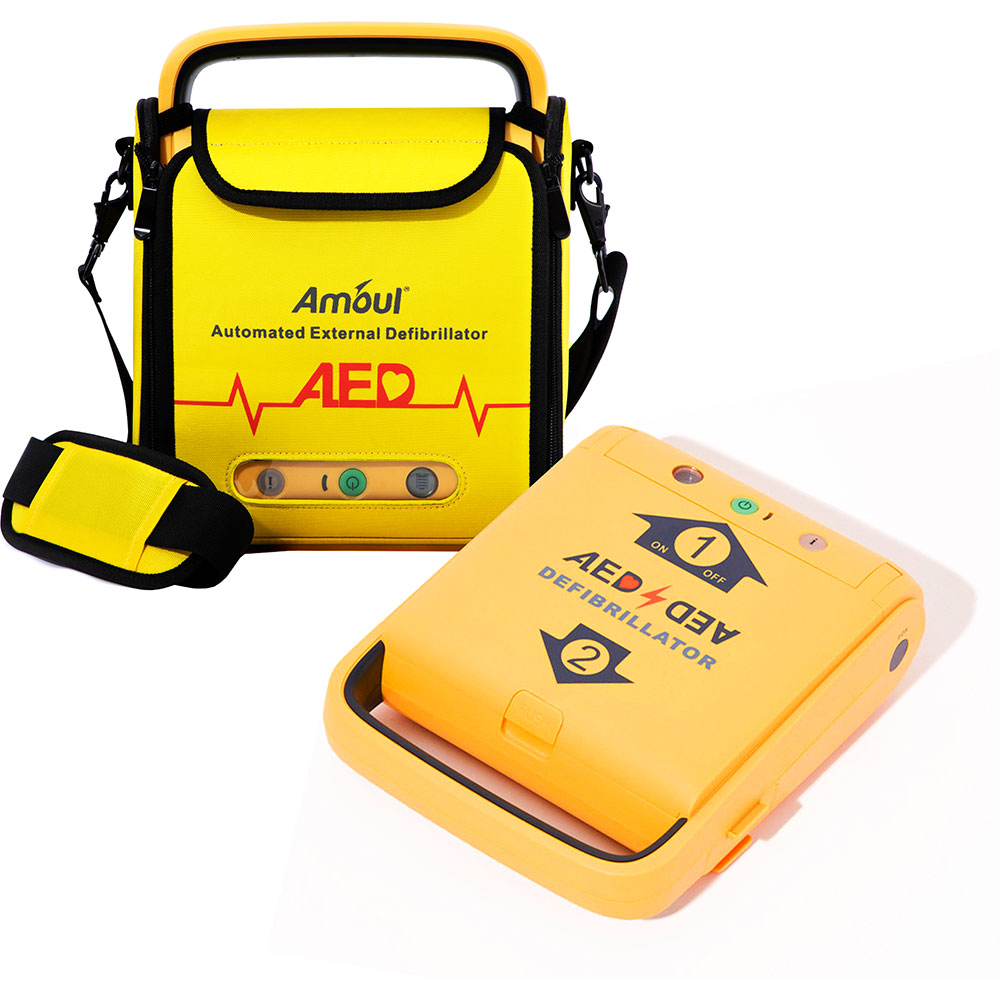 Defibrilator extern automat AMOUL I3 AED, Acumulator Li-Ion, galben