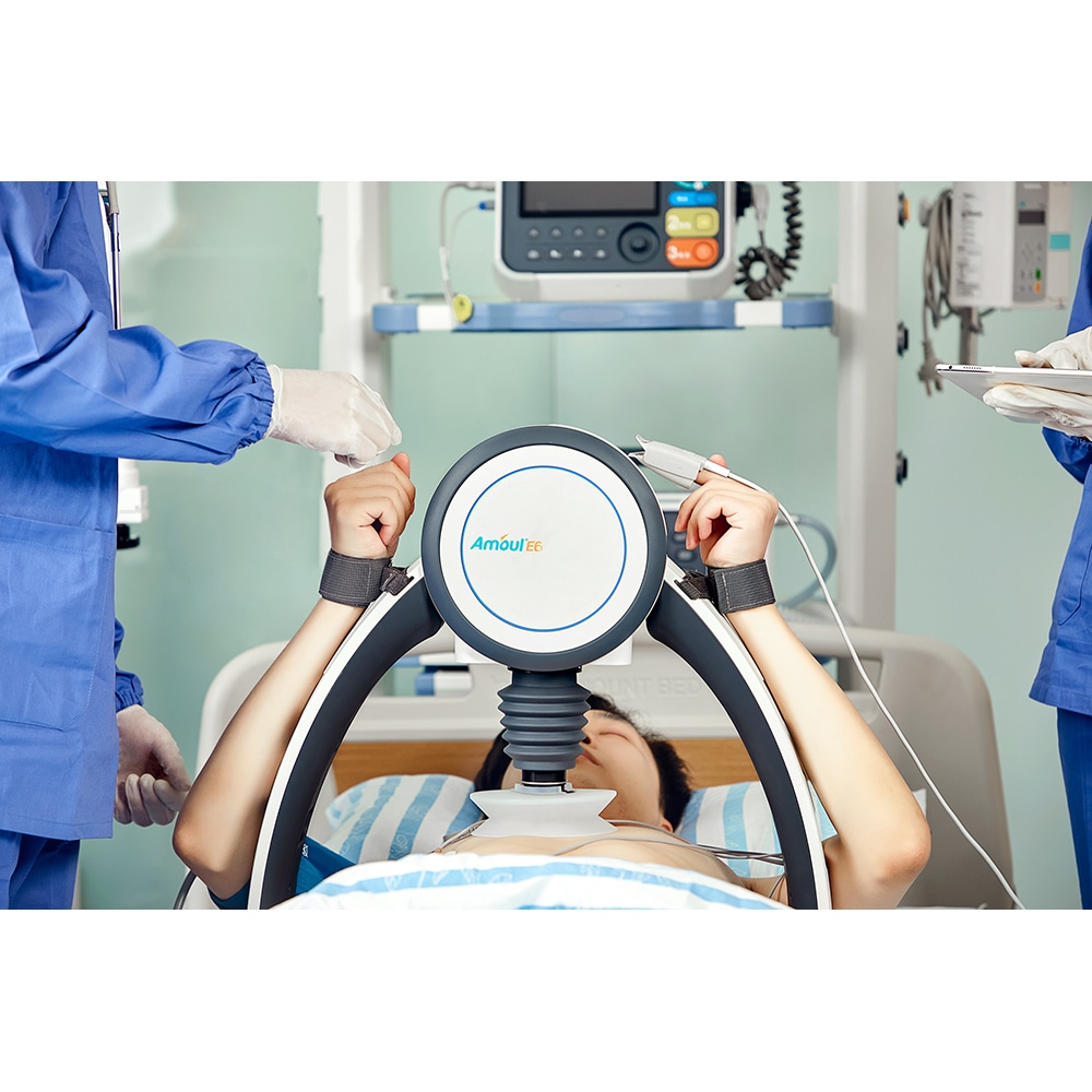 Aparat resuscitare AMOUL E6, Touch screen, Acumulator Li-Ion, alb