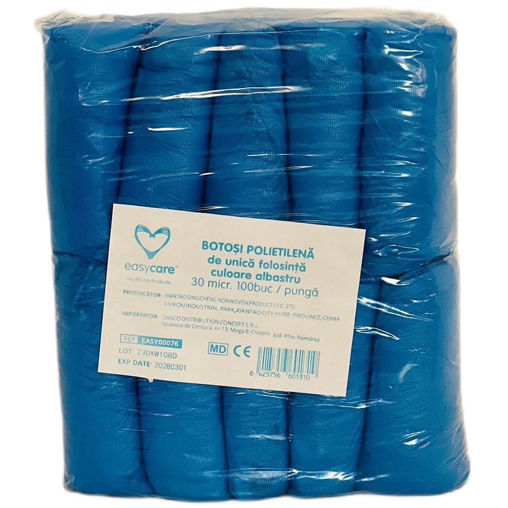 Botosi de unica folosinta EASYCARE, albastru, 100 buc