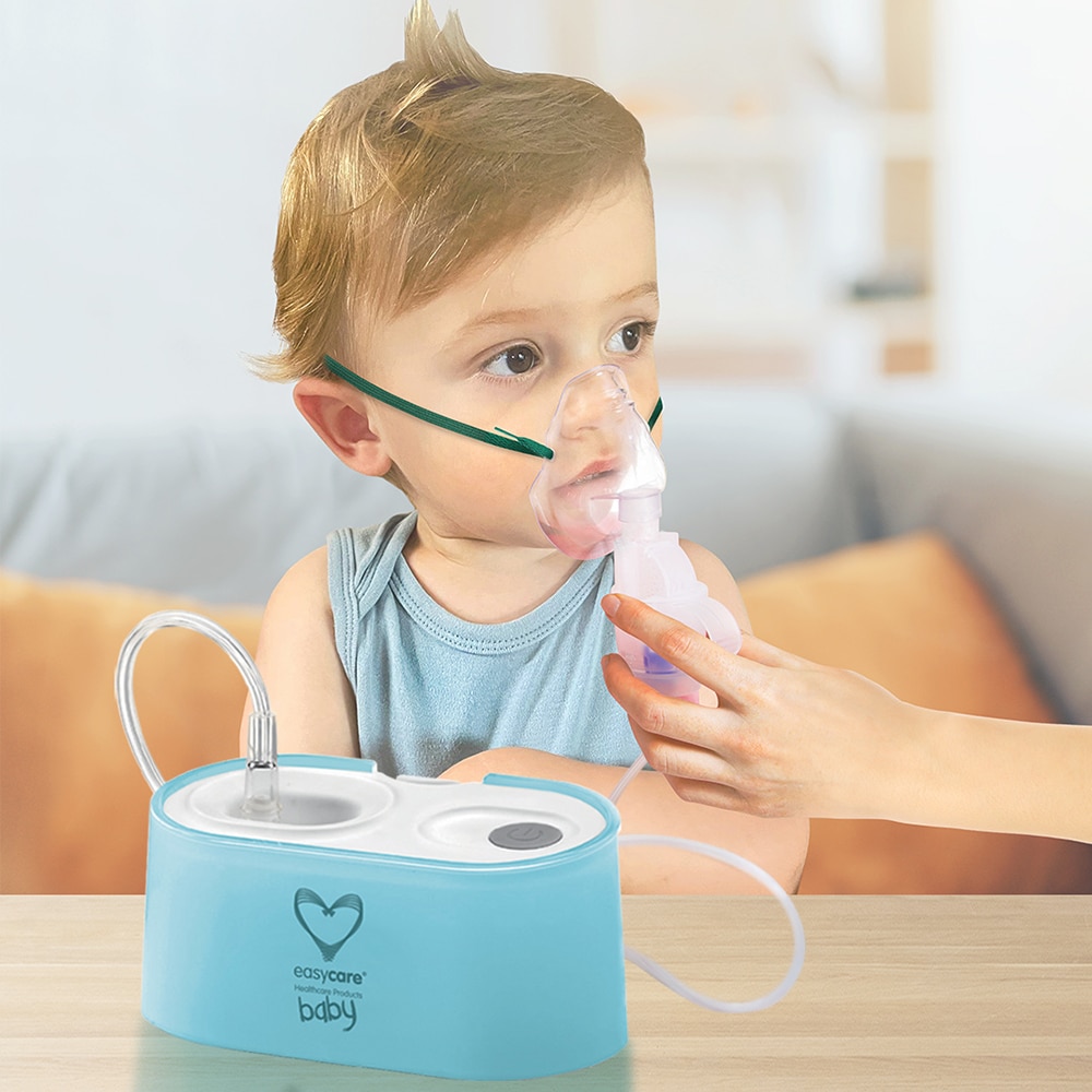 Nebulizator cu piston EASYCARE VP-D2, 8ml, alb-albastru