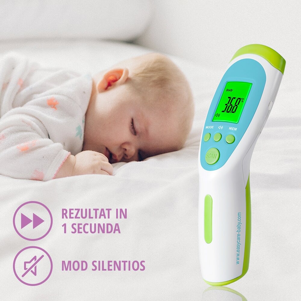 Termometru cu infrarosu EASYCARE EASY00112, albastru-verde