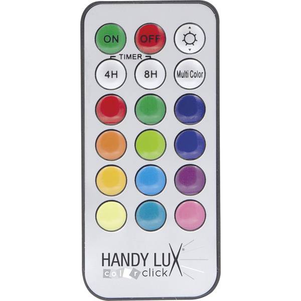 Set 5 lampi de veghe LED MEDIASHOP Handy Lux Colors M20054, 3W, IP65, telecomanda, multicolor
