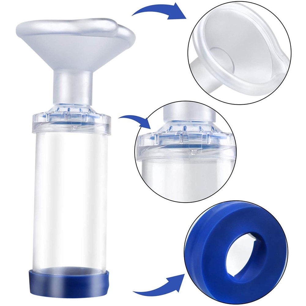 Camera de inhalare KIDSCARE KCCI10C, albastru-transparent