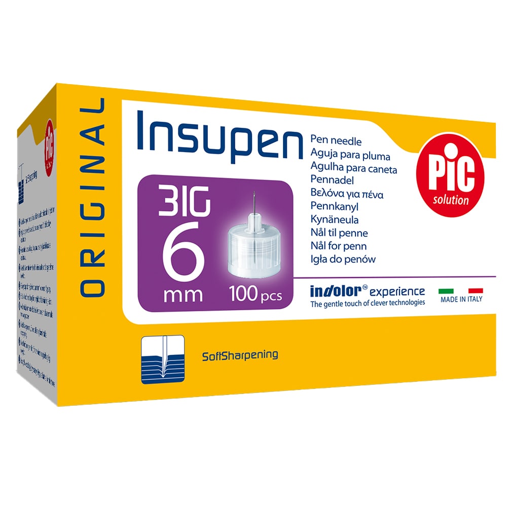 Ace pen insulina sterile PIC Solution Insupen, 31gx6mm, 100 bucati