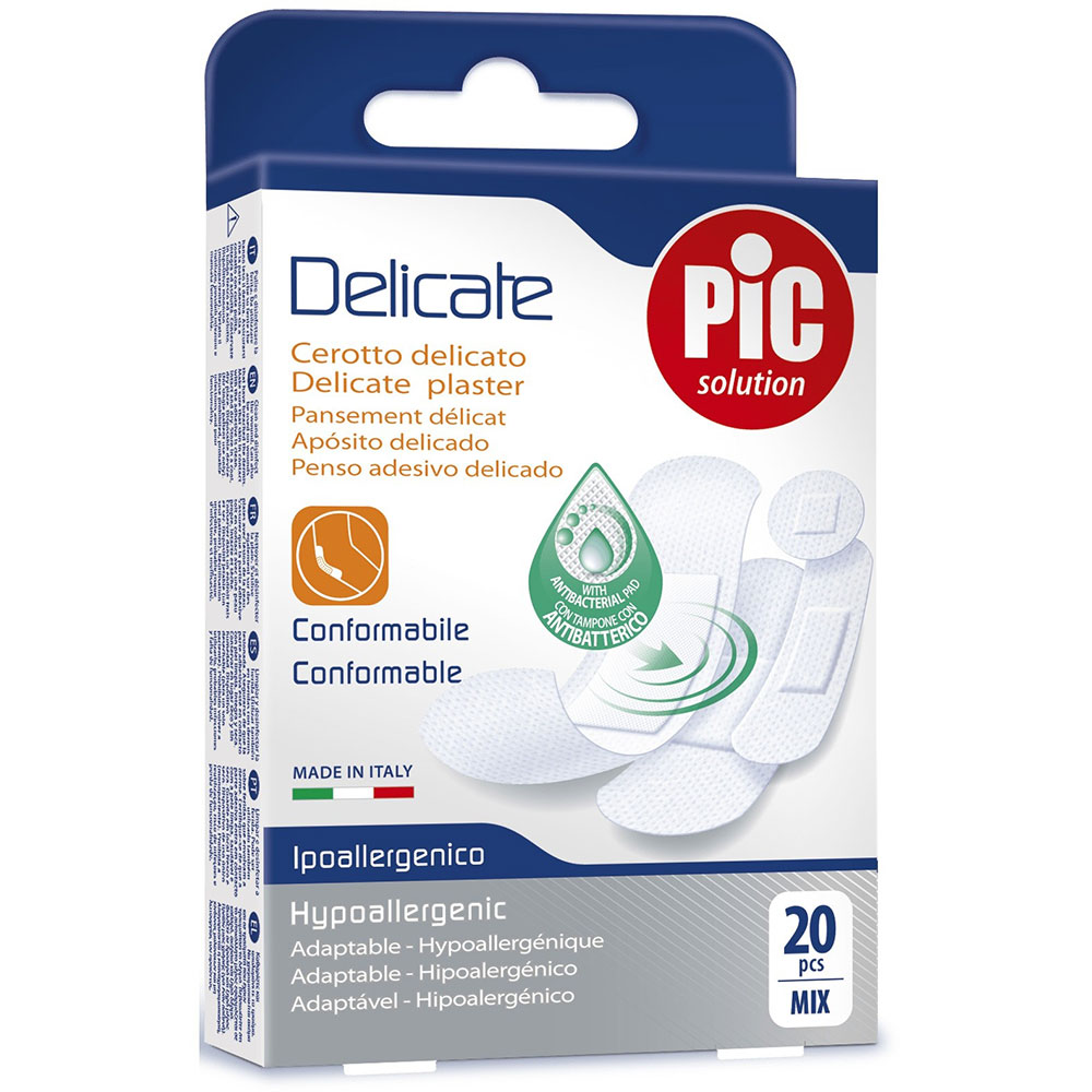Plasturi PIC Delicate, 3 cutii x 20 buc