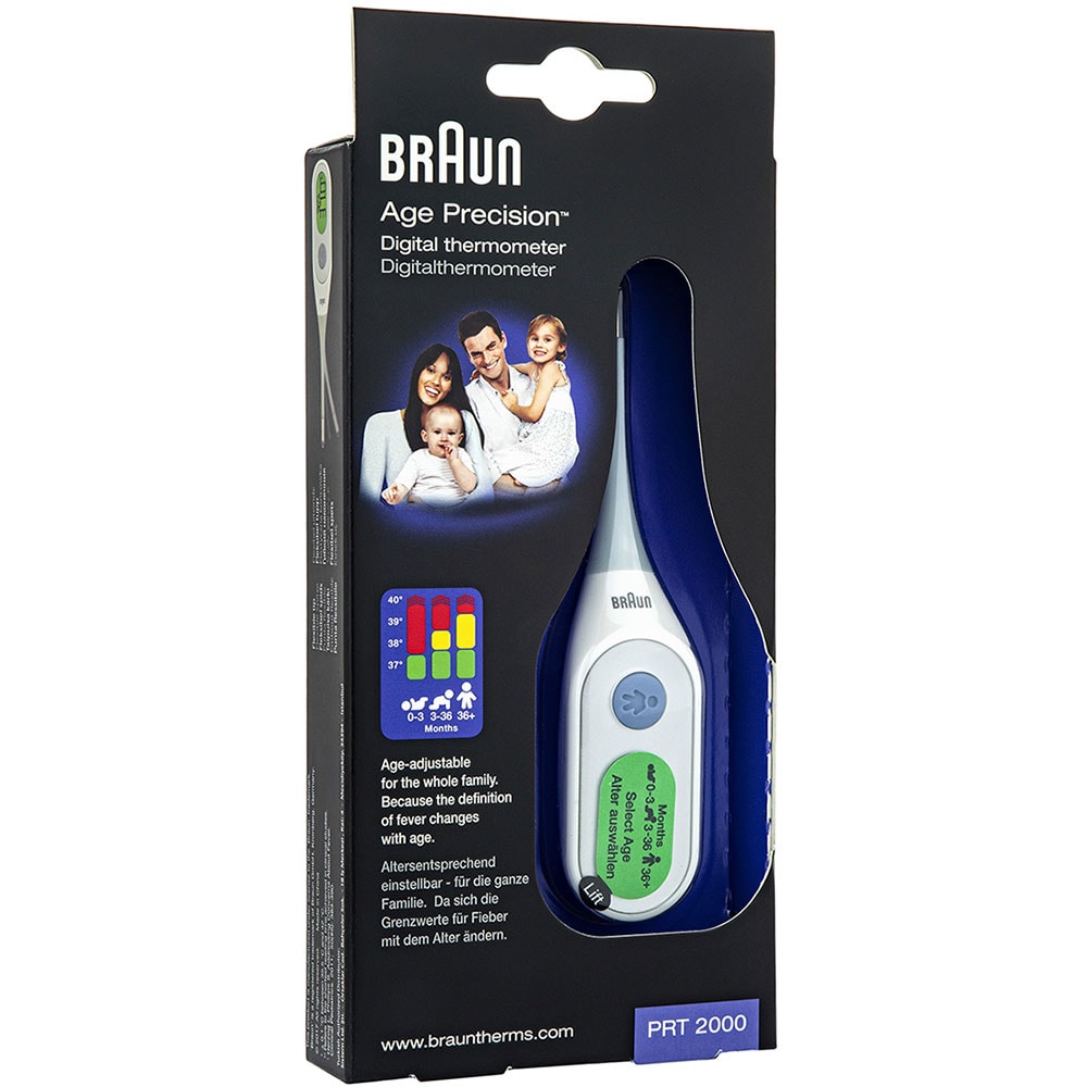 Termometru digital BRAUN Age Precision TOW009057, alb-gri