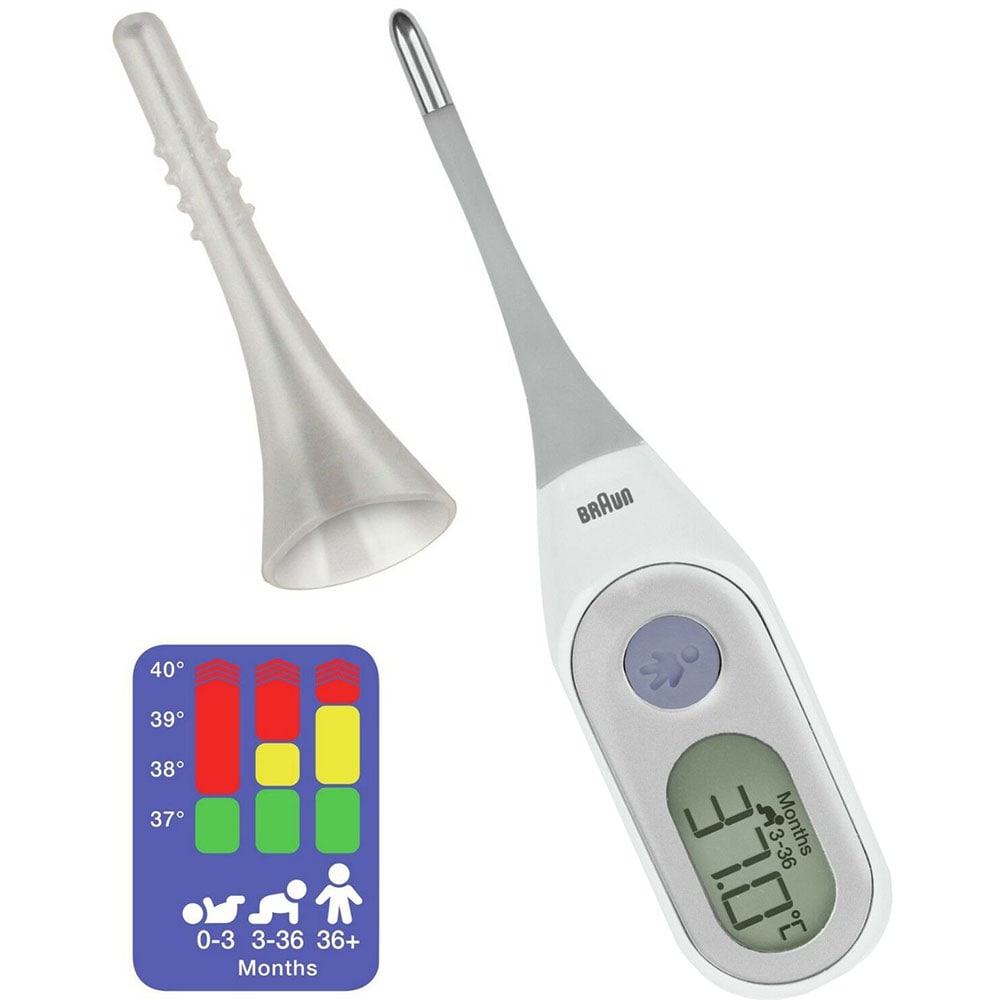 Termometru digital BRAUN Age Precision TOW009057, alb-gri