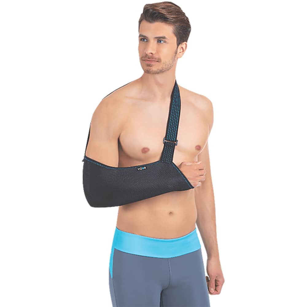 Orteza perforata pentru brat VIZOR 202, marimea XXL, negru