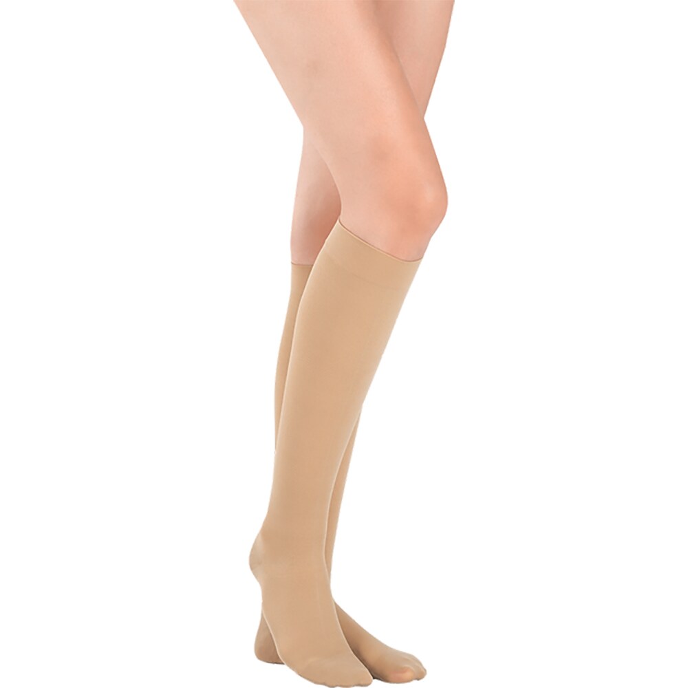 Ciorapi compresivi medicinali VIZOR 5201-K, clasa II, varf inchis, marimea 1, maro