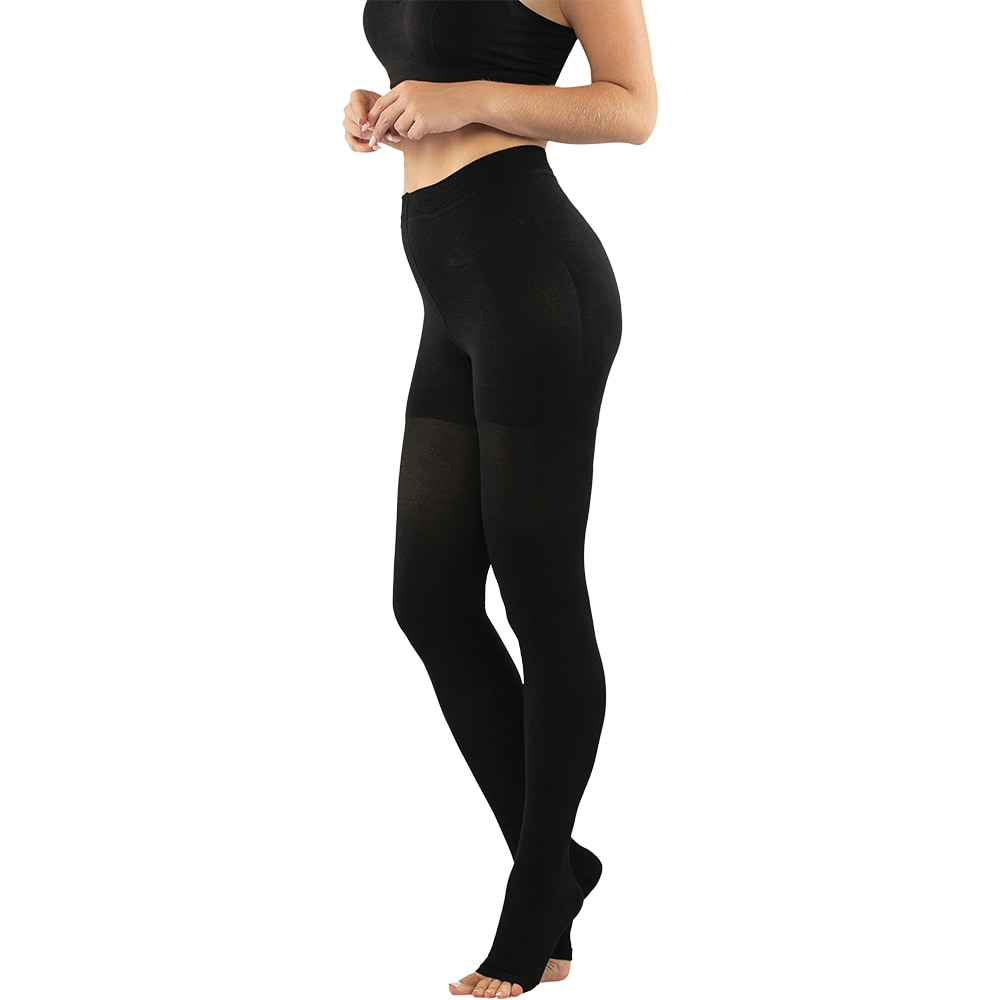 Strampi compresivi cu chilot VIZOR 5304-A, clasa II, varf inchis, marimea 6, negru