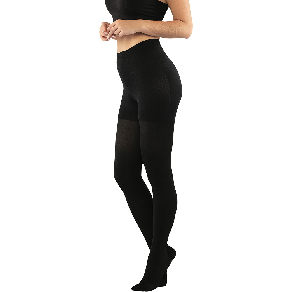 Strampi compresivi cu chilot VIZOR 5304-K, clasa II, varf deschis, marimea 2, negru