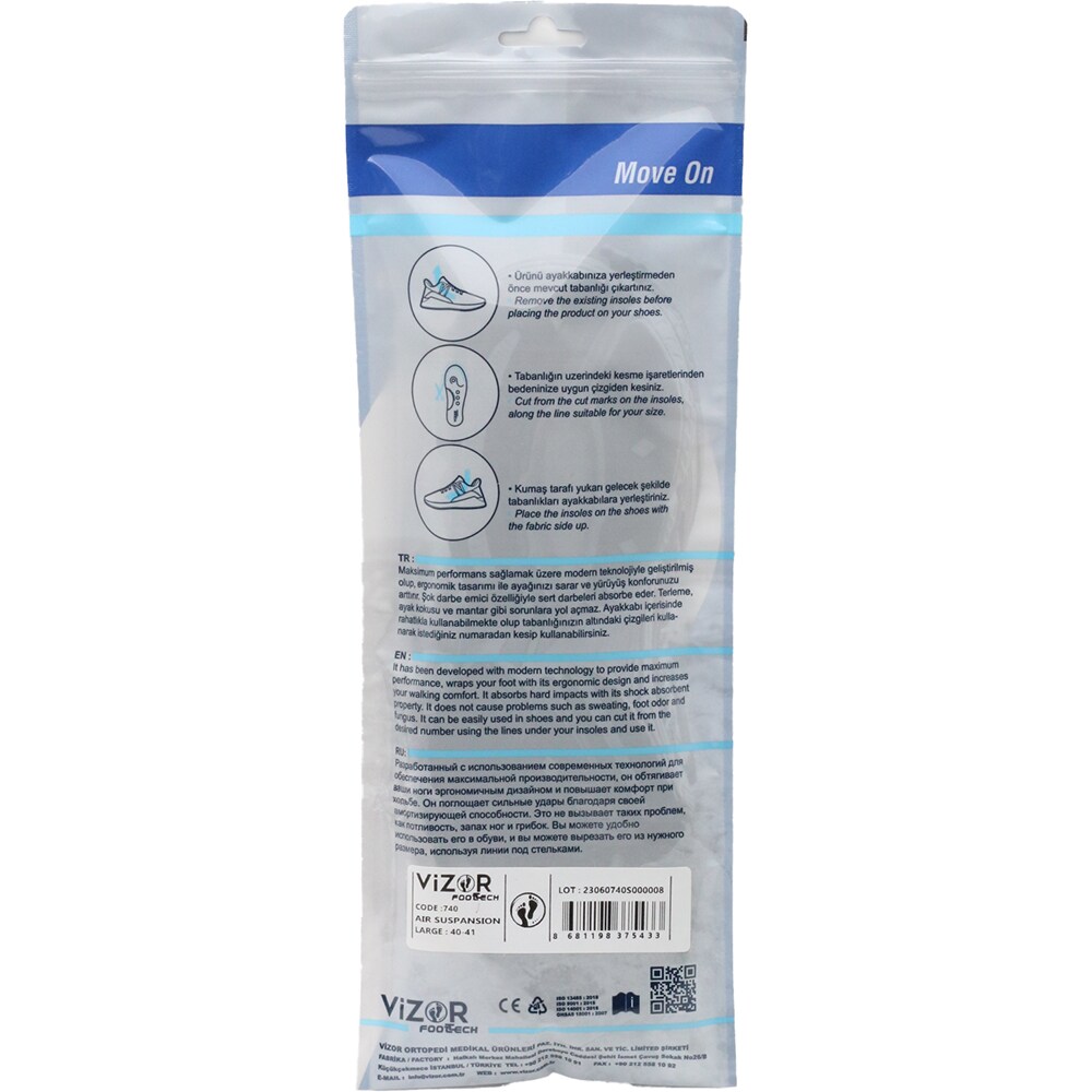 Talpici suspansiune de aer VIZOR 740, marimea XXL, negru