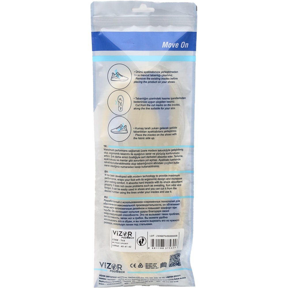 Talpici Activ Sport VIZOR 744, marimea M, albastru