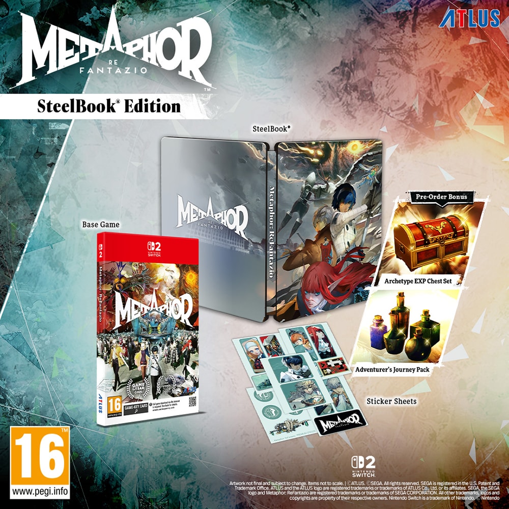 Joc Metaphor Refantazio Steelbook Edition (Game-Key Card) Nintendo Switch 2