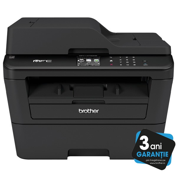 Multifunctional laser monocrom BROTHER MFC-L2740DW, A4, USB, Retea, Wi-Fi