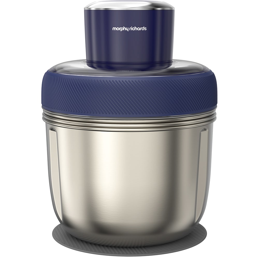 Mini tocator MORPHY RICHARDS MFP1003, 1.5l, 350W, 1 teapta viteza, albastru inchis-argintiu