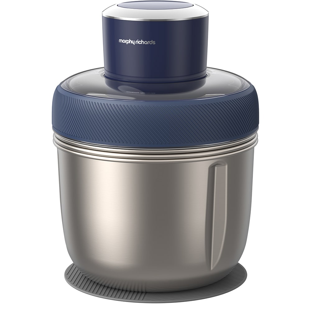 Mini tocator MORPHY RICHARDS MFP1003, 1.5l, 350W, 1 teapta viteza, albastru inchis-argintiu