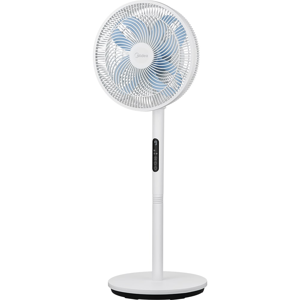 Ventilator cu picior MIDEA Intrinity, 8 trepte de viteza, 30W, alb