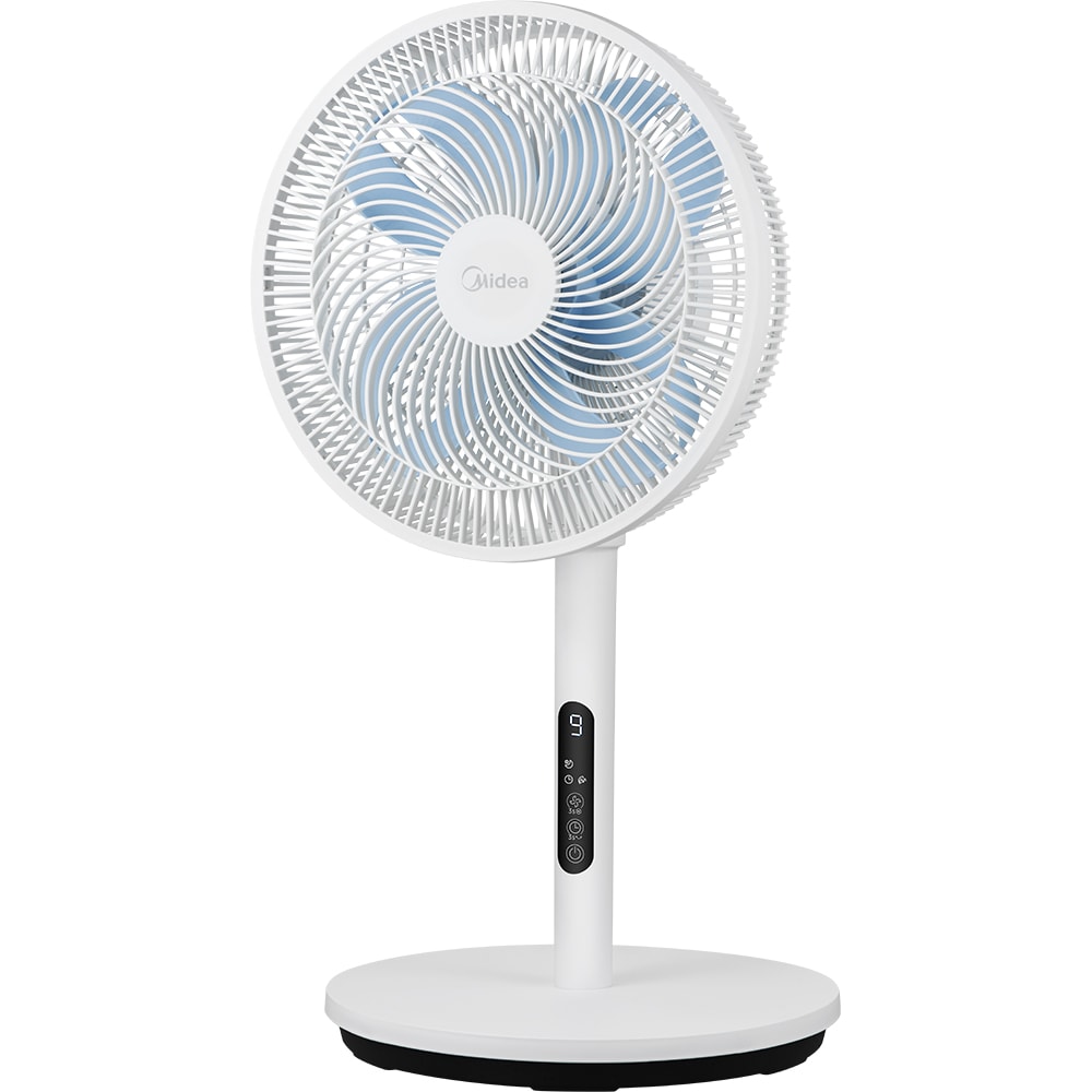 Ventilator cu picior MIDEA Intrinity, 8 trepte de viteza, 30W, alb