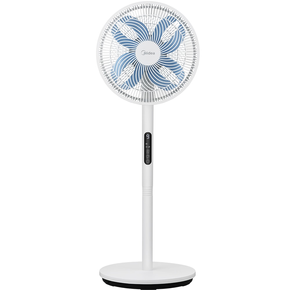 Ventilator cu picior MIDEA Intrinity, 8 trepte de viteza, 30W, alb