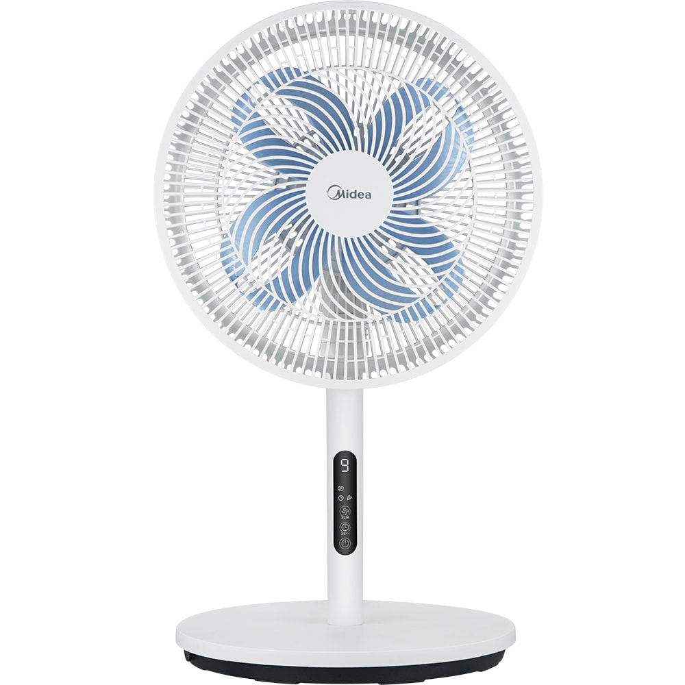 Ventilator cu picior MIDEA MFS352RDDW, 10 trepte de viteza, 30W, alb