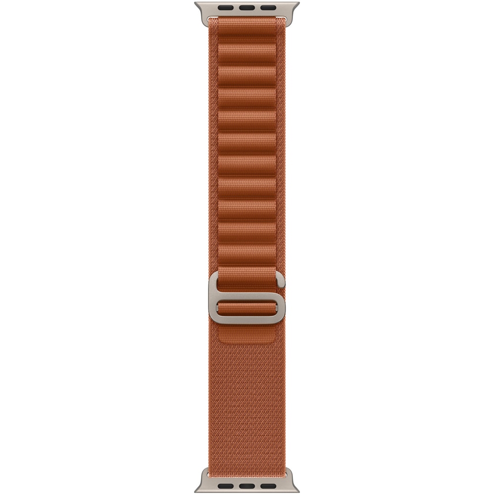 Bratara pentru APPLE Watch 49mm Terra Cotta Alpine Loop - Large - Natural Titanium Finish, MFTD4ZM/A