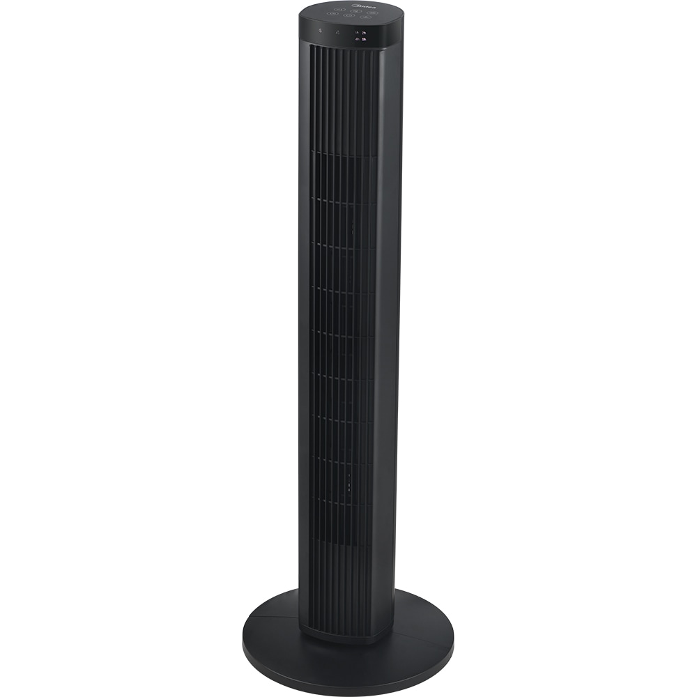 Ventilator turn MIDEA MFZ382R0DK, oscilatie de 65 grade, 4 trepte de viteza, motor DC, 45W, negru