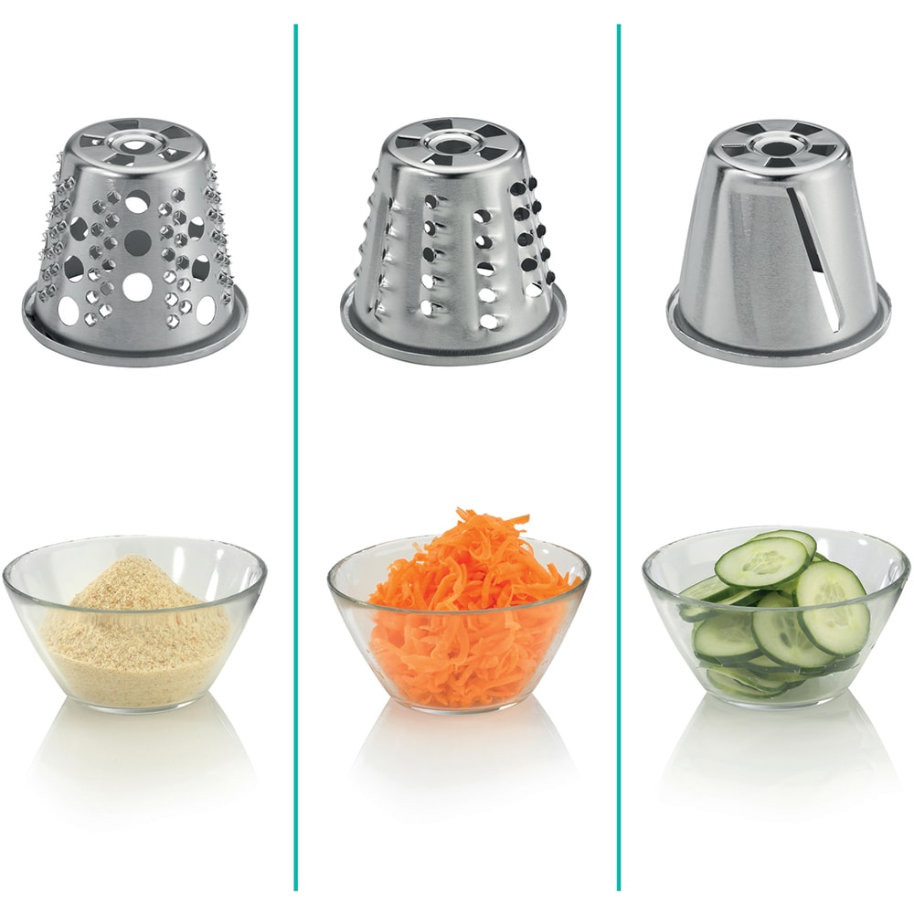 Masina de tocat carne GORENJE MG2502SJX, 2.4kg/min, 2500W, accesoriu carnati/suc de rosii/biscuiti, argintiu-alb