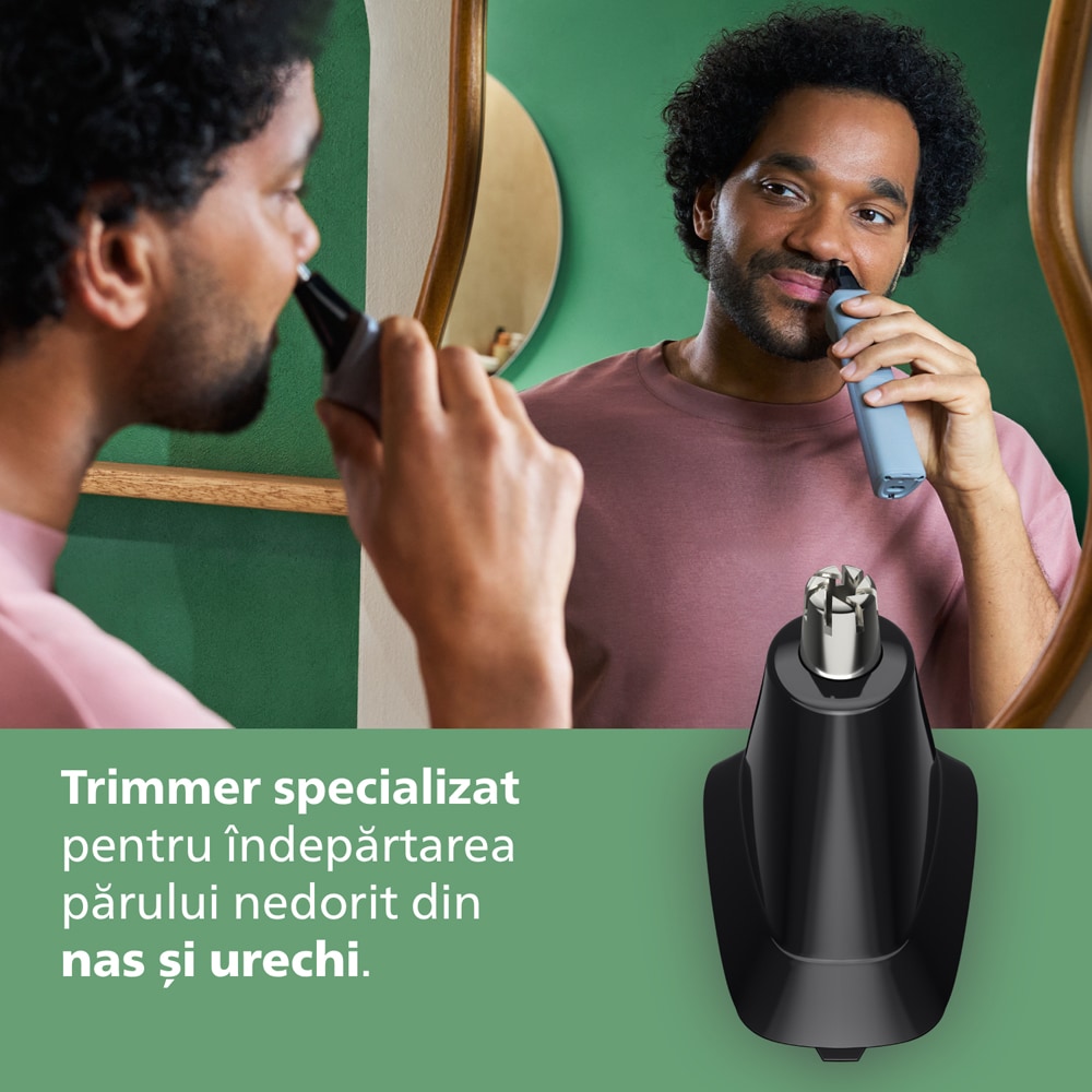 Aparat de tuns multifunctional 10 in 1 PHILIPS Series 5000 MG5931/15, acumulator, autonomie 120 min, gri