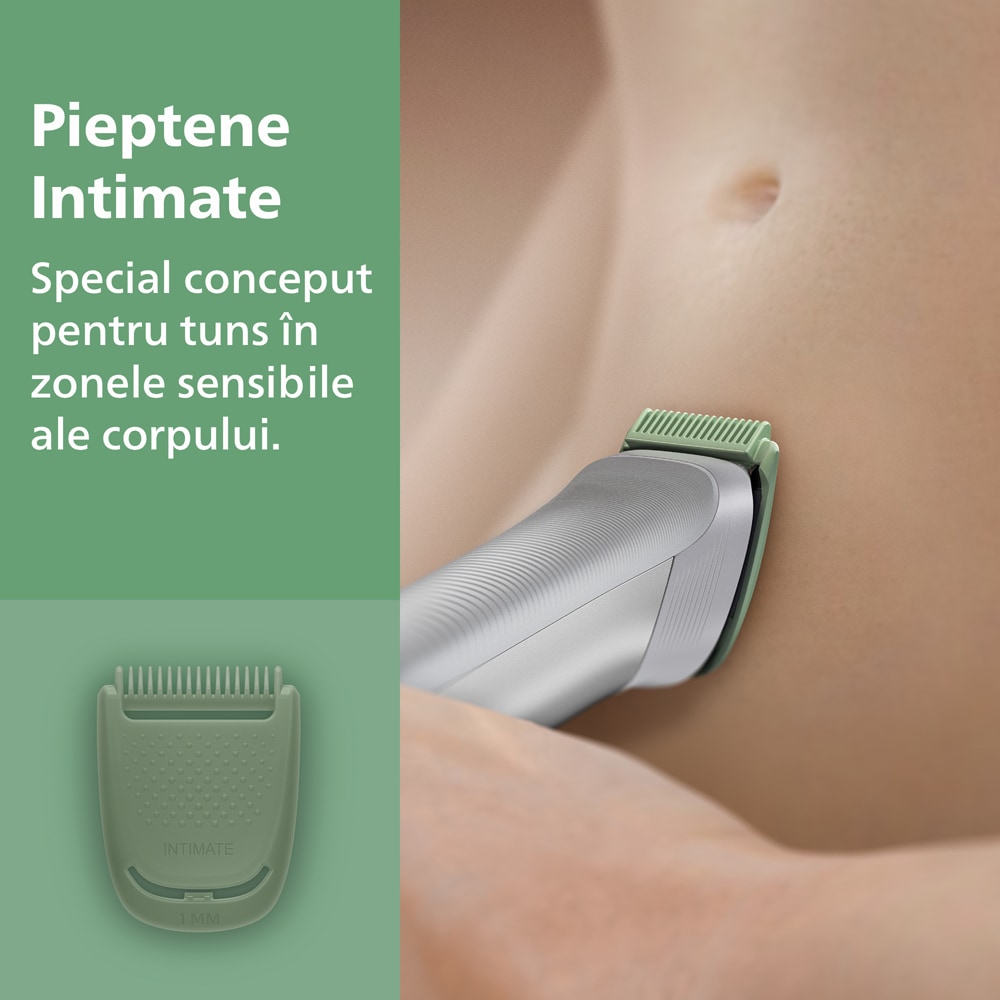 Aparat de tuns multifunctional 10 in 1 PHILIPS Series 5000 MG5931/15, acumulator, autonomie 120 min, gri