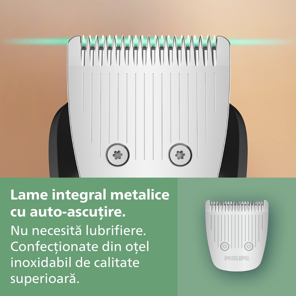 Aparat de tuns multifunctional 11 in 1 PHILIPS Series 5000 Series MG5941/15, acumulator, autonomie 120 min, argintiu