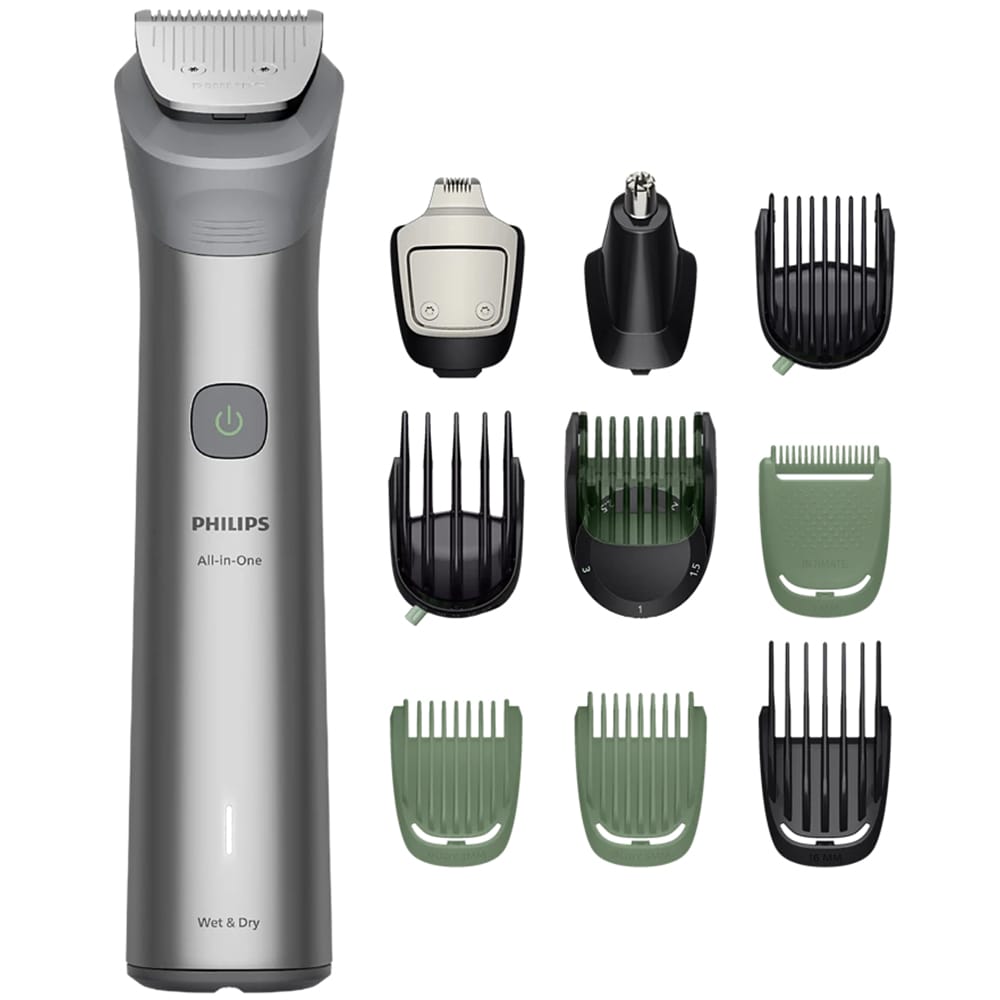 Aparat de tuns multifunctional 11 in 1 PHILIPS MG5951/15, acumulator, 121 min autonomie, argintiu