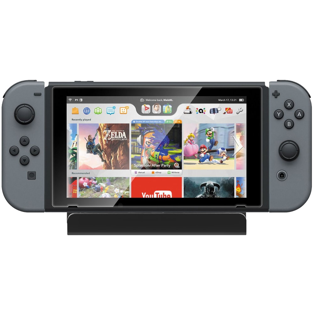 Statie incarcare MYRIA MG7427BK pentru Nintendo Switch, negru