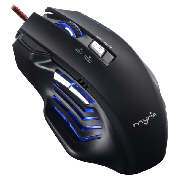 Mouse Gaming MYRIA MG7501, 2400 dpi, negru