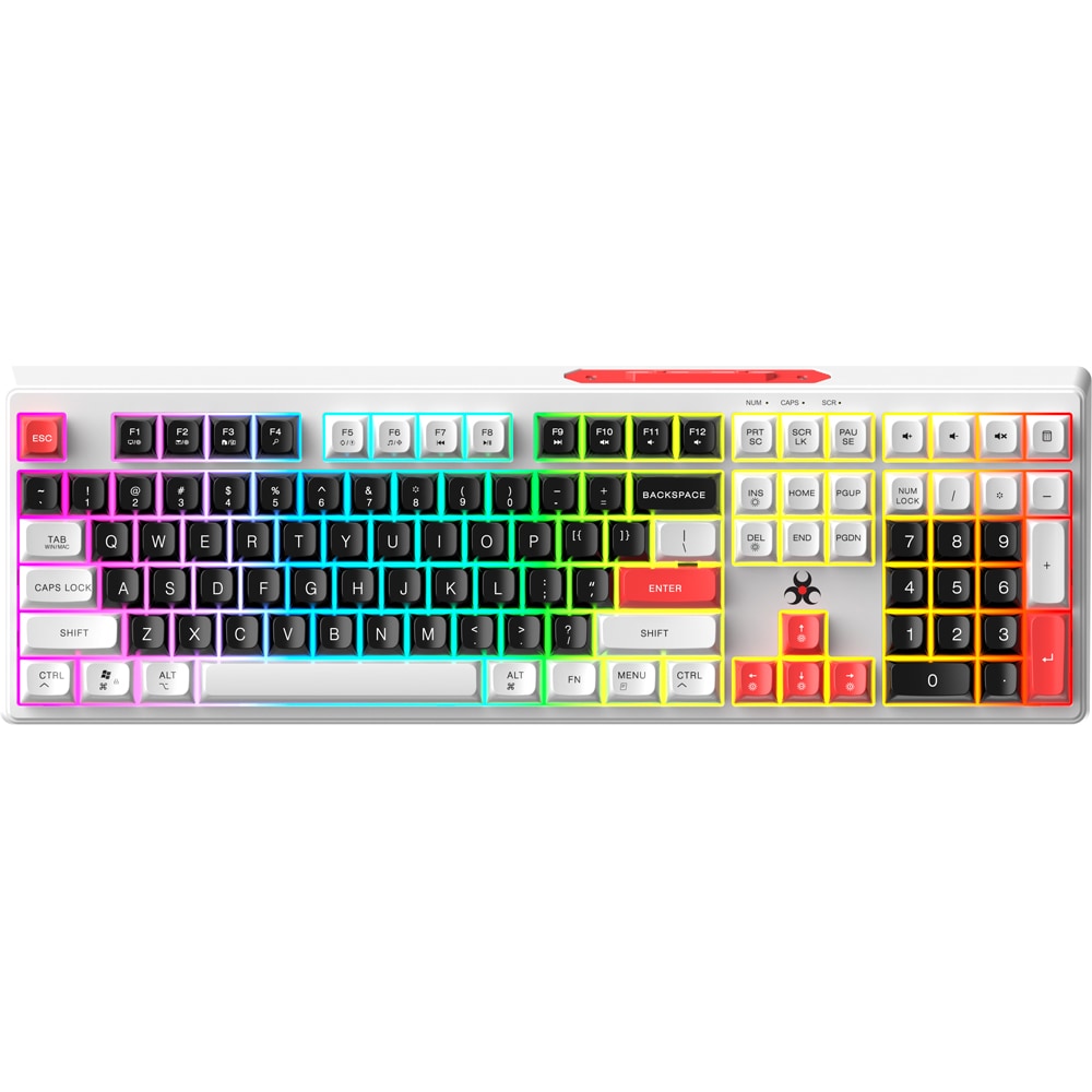 Tastatura Gaming Wireless MYRIA MY7533, USB, Layout US, multicolor