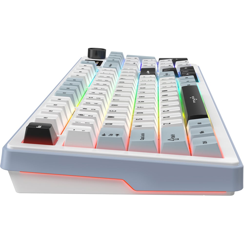 Tastatura Gaming Wireless mecanica MYRIA MG7544, Bluetooth, USB, Layout US, alb