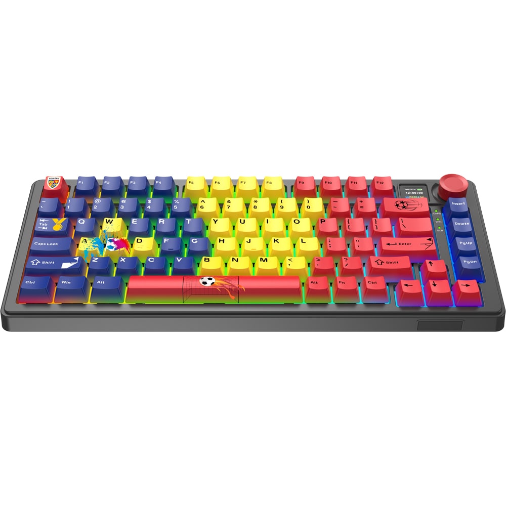Tastatura Gaming Wireless mecanica MYRIA MG7550FRF. Bluetooth, USB, Layout US, multicolor