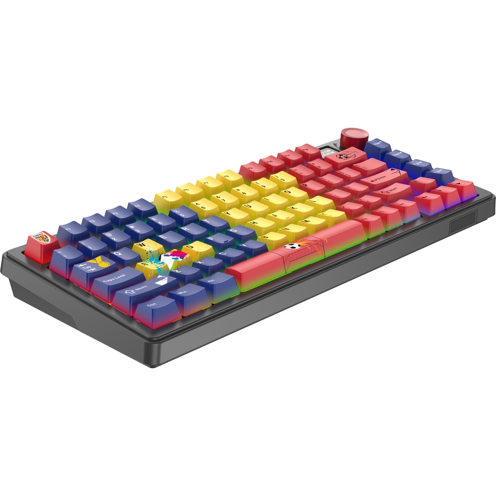 Tastatura Gaming Wireless mecanica MYRIA MG7550FRF. Bluetooth, USB, Layout US, multicolor