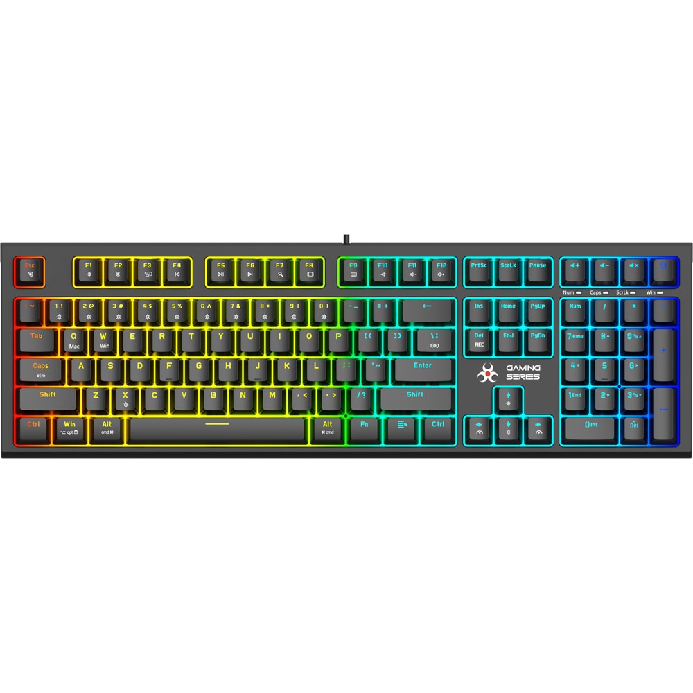 Tastatura Gaming mecanica MYRIA MG7553, USB, Layout US, negru