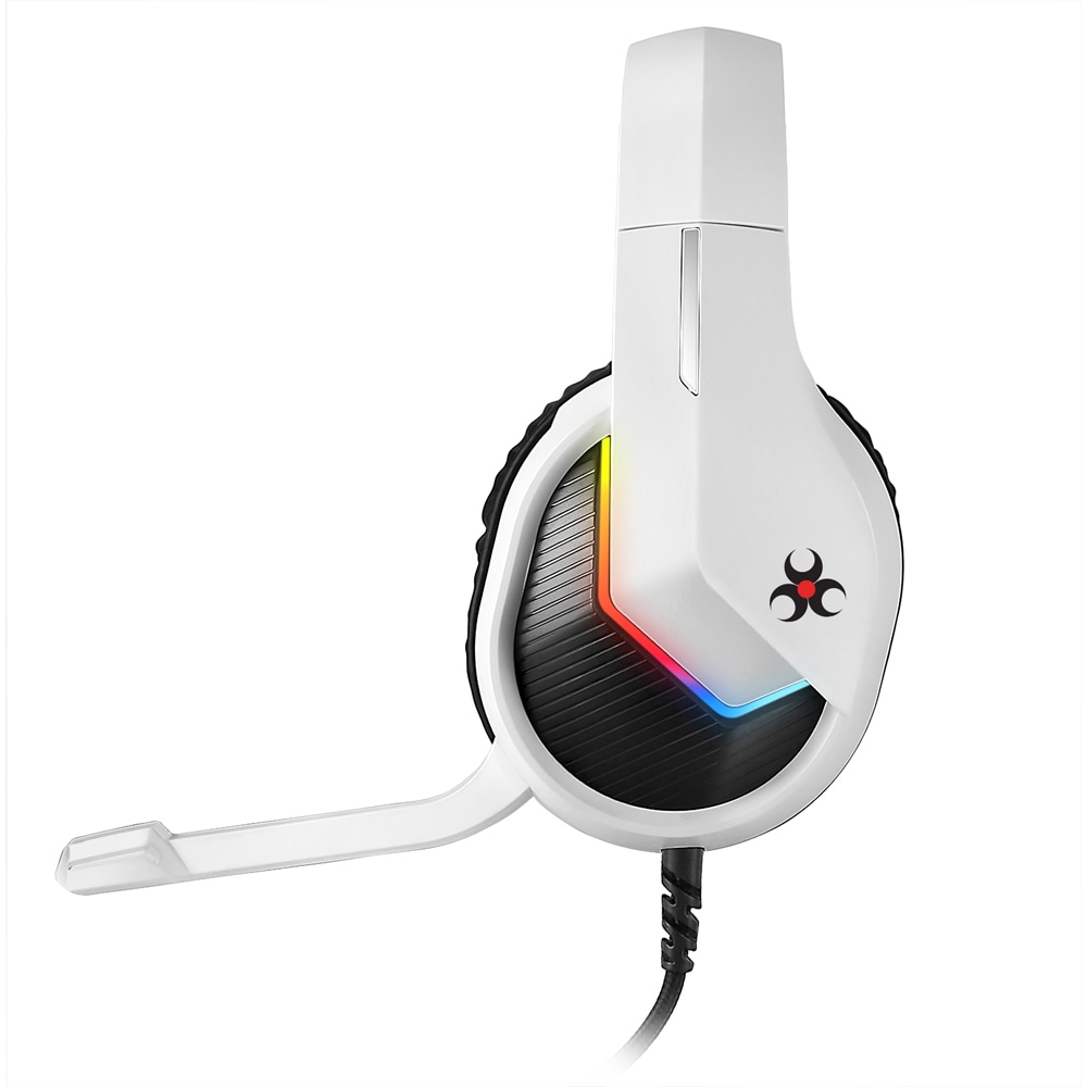 Casti Gaming MYRIA MG7814, USB, 3.5mm, alb