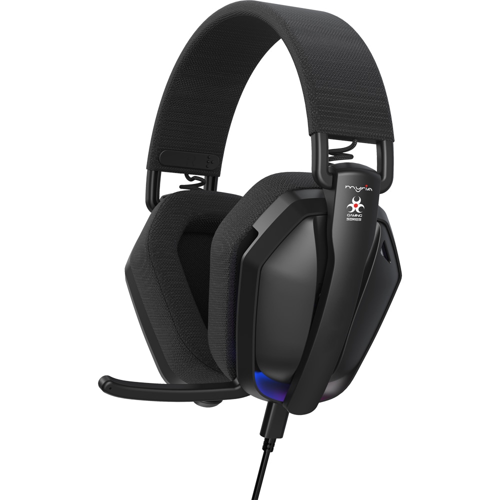 Casti Gaming MYRIA MG7816, multiplatforma, USB, negru