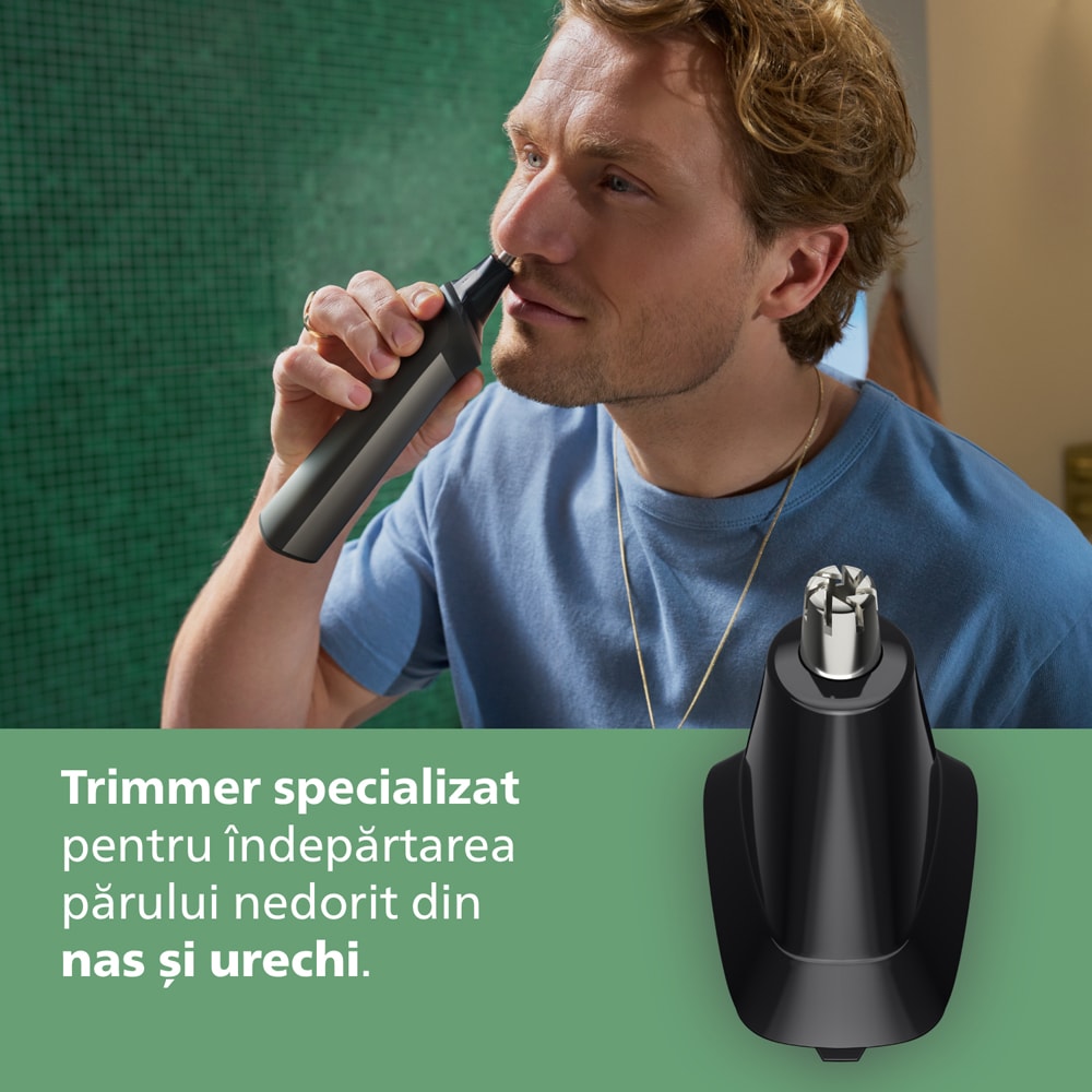 Aparat de tuns multifunctional 15 in 1 PHILIPS Series 7000 MG7921/15, acumulator, autonomie 120 min, gri